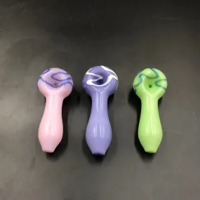 3.5 Pastel Swirl Spoon Pipe