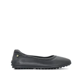 Atasha Slip On Women's Shoes - Black Leather