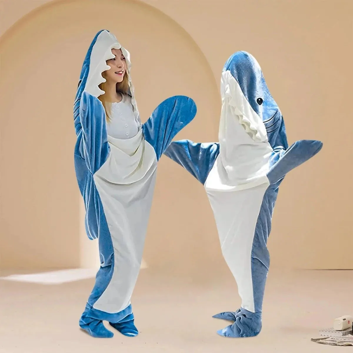 Baby Boys Kids Winter Shark Pajama Costume