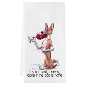 Basenji - It's Not Drinking Alone - Towel