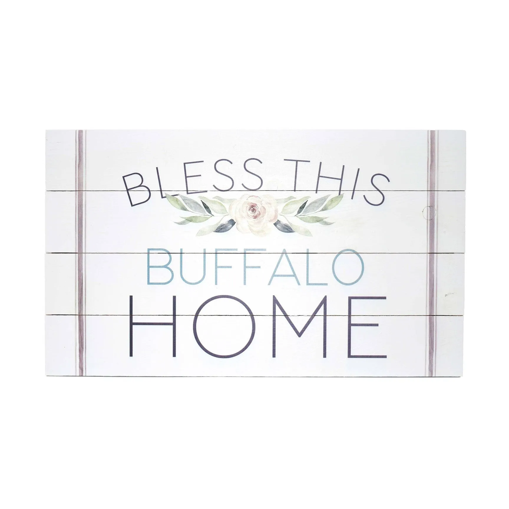 Bless This Buffalo Home Wooden Sign