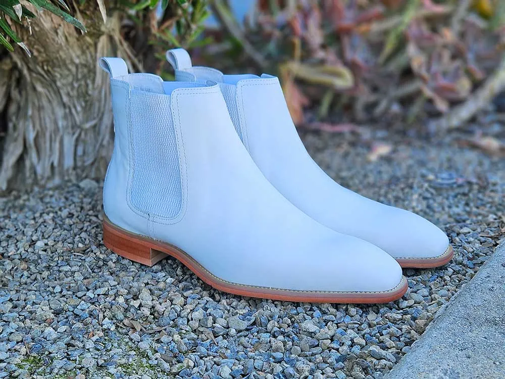 Calfskin Leather Chelsea Boot