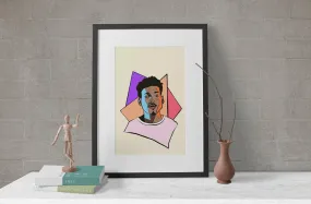 Chance The Rapper Poster, Custom Music Print, Music Poster, Custom Canvas, Home Decor, Wall Hangings, Chance Art