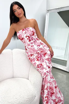 Charms Maxi Dress - Pink Floral