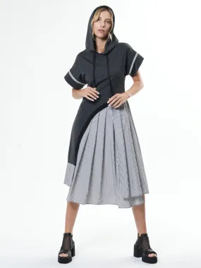 Extravagant Midi Hooded Dress