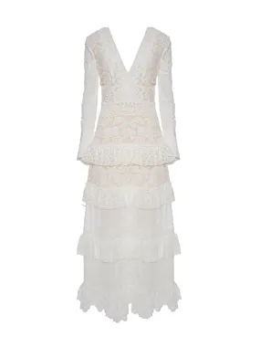 Footloose Lacey Dress in White