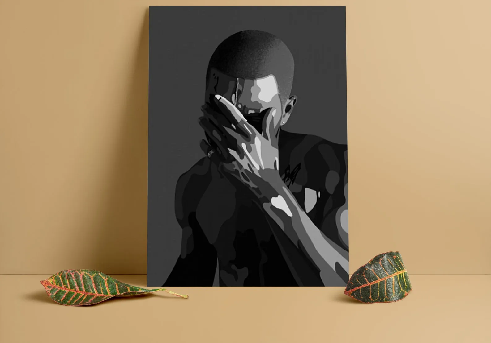 Frank Ocean Custom Poster, Frank Ocean Canvas Rolls, Custom Music Canvas, Home decor, Wall Hanging, Rapper Singer Canvas, Hip Hop Print