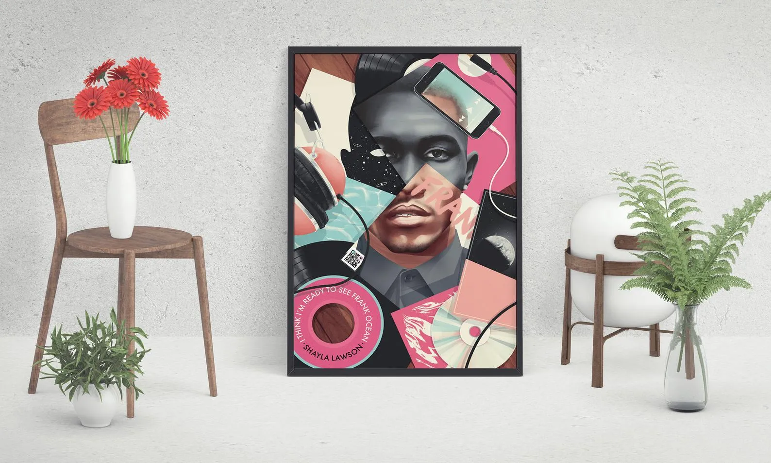 Frank Ocean Poster, Custom Music Print, Music Poster, Custom Poster, Home Decor, Wall Hangings, Frank Ocean Canvas