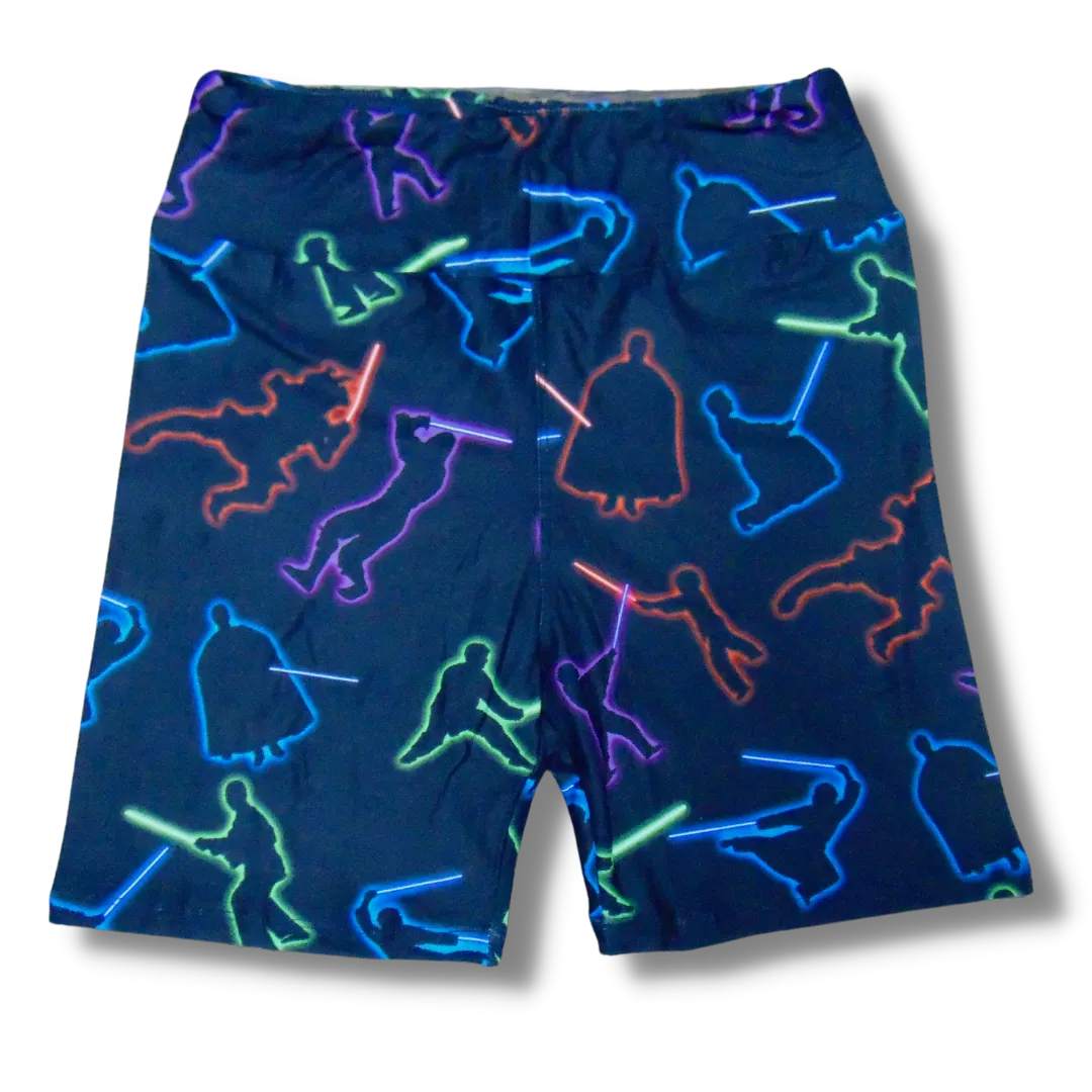 Glow Ninja in Biker-Slip Shorts 6"