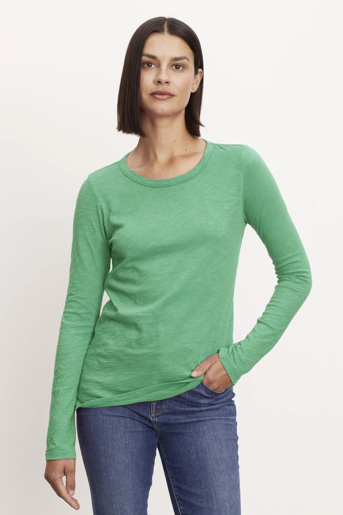 LIZZIE ORIGINAL SLUB LONG SLEEVE TEE