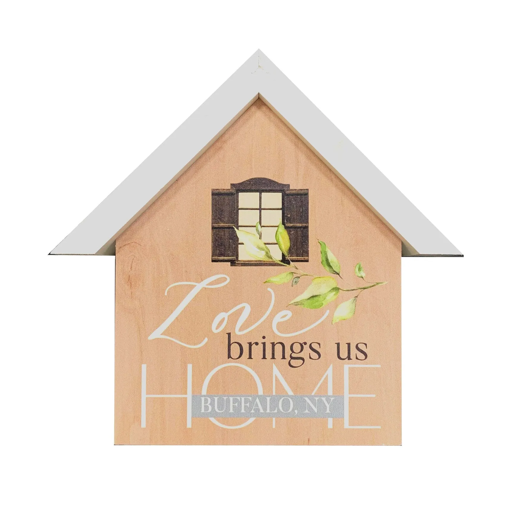 Love Brings Us Home Wooden Sign