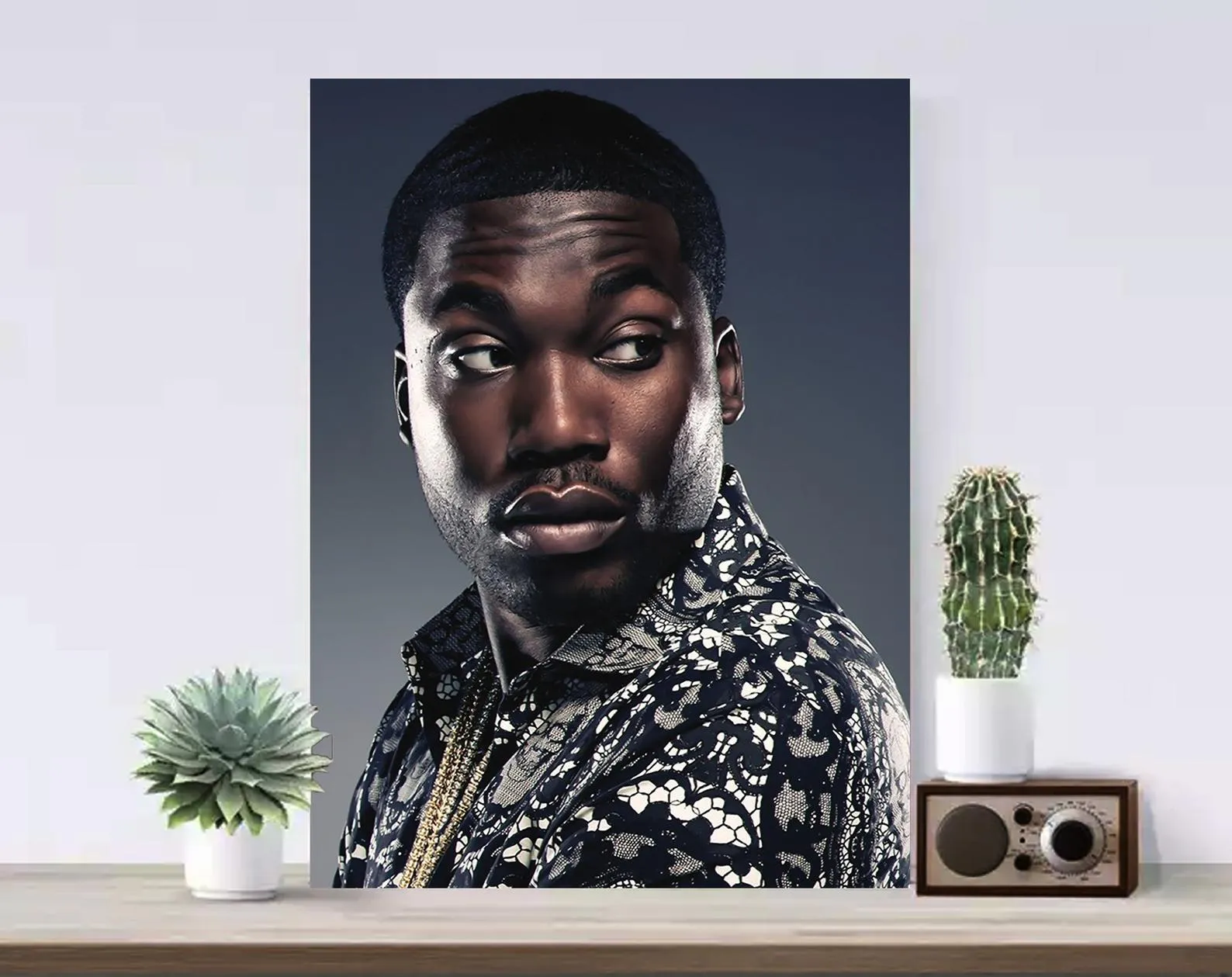 Meek Mill Canvas, Hip Hop Poster, Rap Art, Music Canvas, Print Art, Gift Poster, Home Decor, Canvas Print, Gift for him, Gift for her