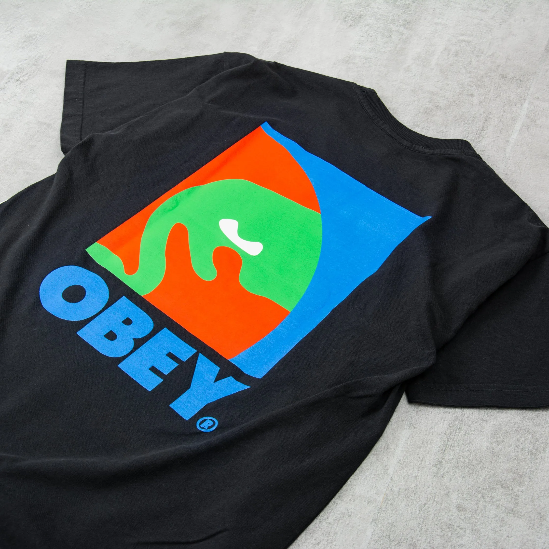 Obey Circular Icon Tee - Jet Black