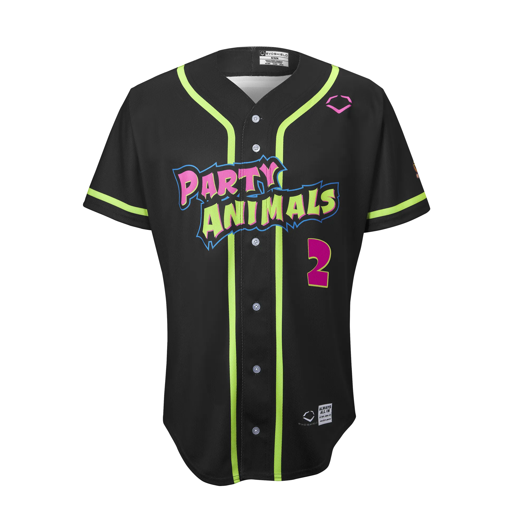 Party Animals Jason Swan #2 EvoShield Jersey - Black