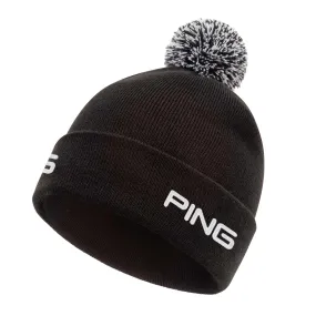 Ping Cresting Knit Bobble Golf Hat - Black