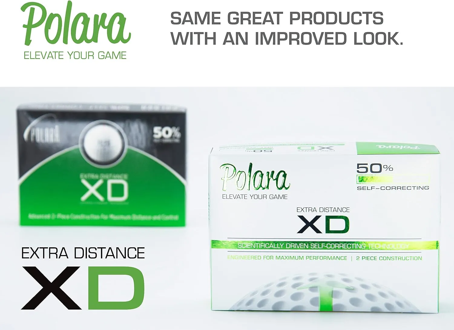 Polara XD - Extra Distance - 50% Self Correcting Golf Balls