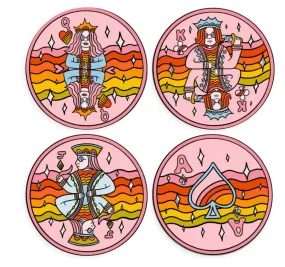 Royal Flush Set of 4 Coasters