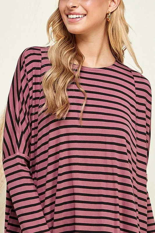 Stripe Dolman Sleeve Top - FINAL SALE