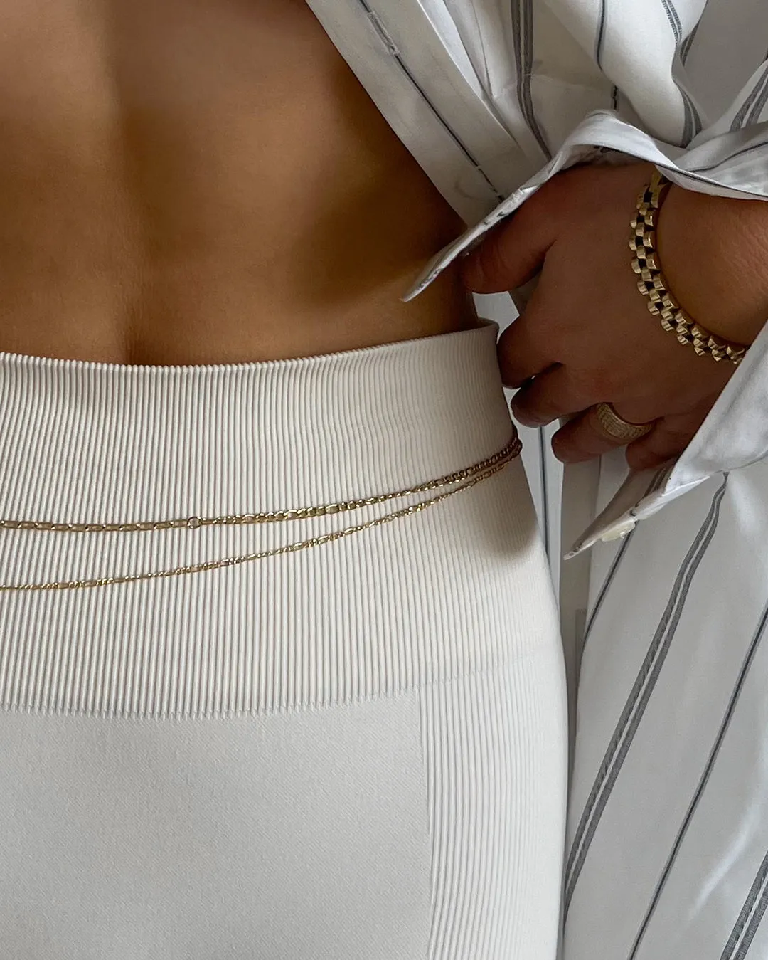 The Suganami Belly Chain Set- Gold