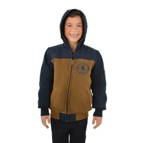 Thomas Cook Boys Original Zip Through Hoodie Navy/Tan