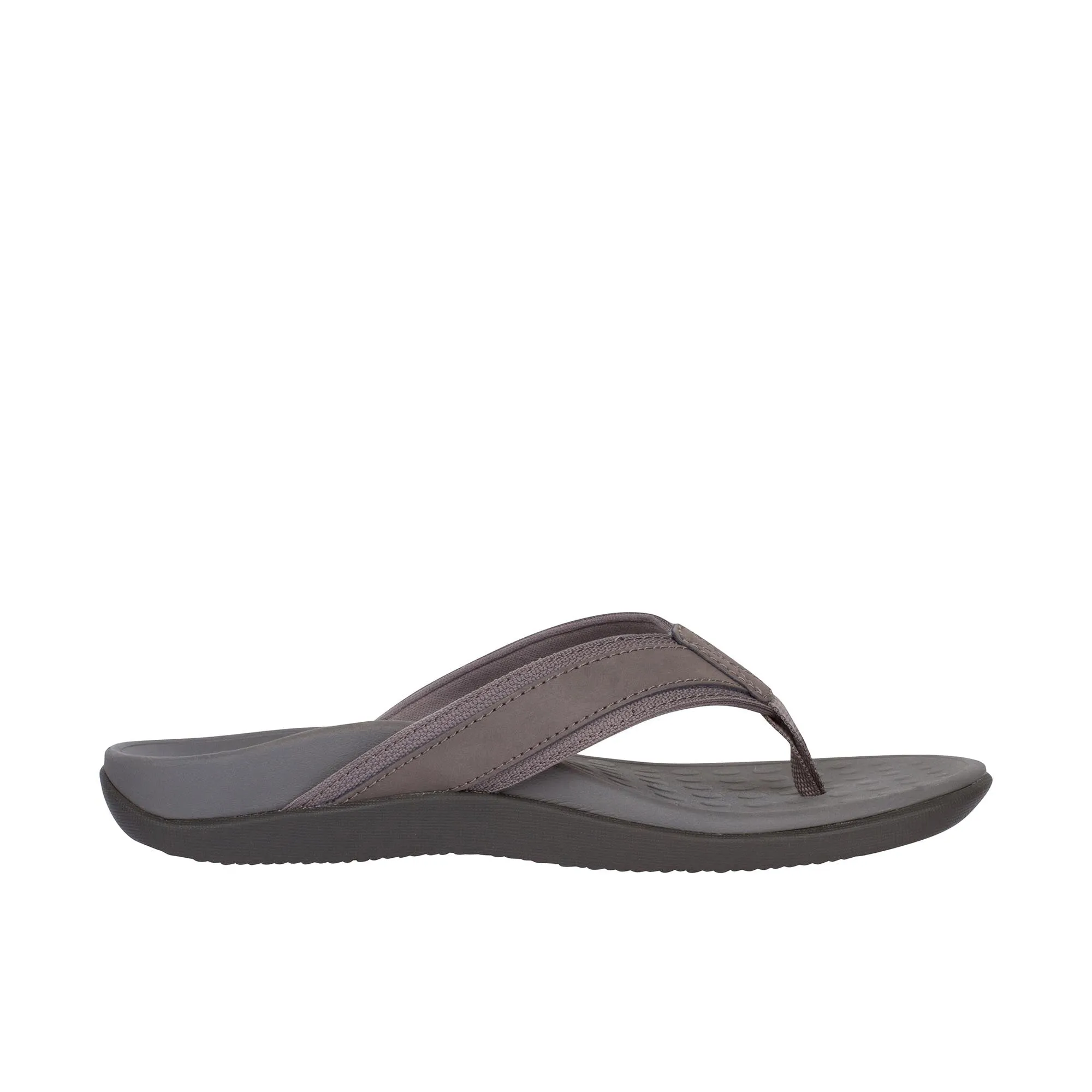 Vionic Tide Toe Post Sandal Charcoal