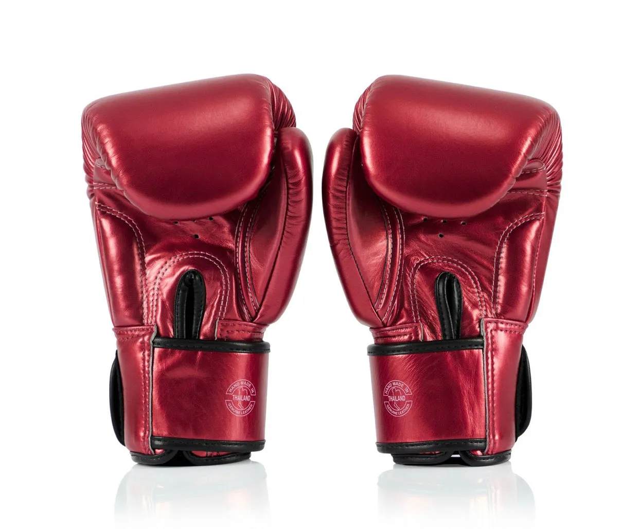 泰拳拳套  Thai Boxing Gloves : Fairtex BGV22 METALLIC Red